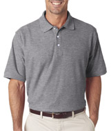 Men's S/S Platinum Honeycomb Pique Polo